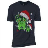 Boxer Dog diamond Christmas - Premium Short Sleeve T-Shirt
