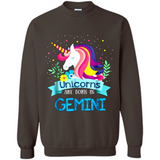 Unicorns are born in Gemini Birthday Rainbow Gift Custom Ultra Cotton