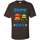 Snow Day Shirt For Los Angeles Chargers Vs Minion Fans pingpong