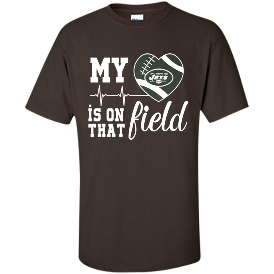 New York Jets Football My Heart is on that Field - Shirt
