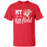 Green Bay Packers Football My Heart is on that Field - Shirt
