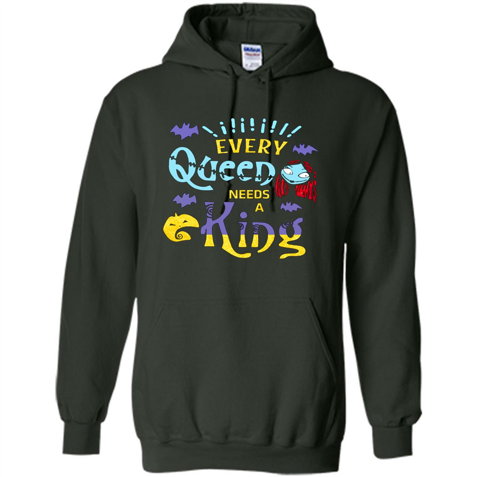 Nightmare Before Christmas Shirt - Sally Glitter Shirt - Every Queen needs a King PINGPONG