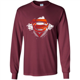Chicago Bears And Superman Fans - Long Sleeve T-Shirt