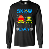Snow Day Shirt For Los Angeles Chargers Vs Minion Fans pingpong