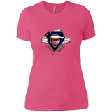 Chicago Cubs And Superman Fans - Ladies' Boyfriend T-Shirt