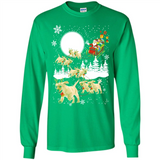 Christmas Santa Golden Retriever Sleigh For Labrador Retriever