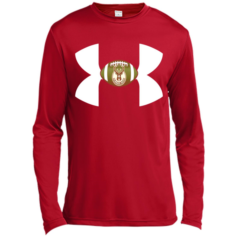 Milwaukee Bucks Under Armour Logo - Canvas Long Sleeve T-Shirt