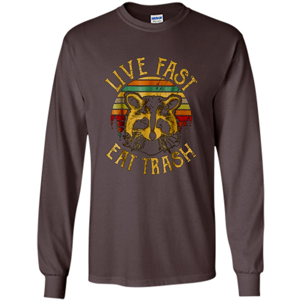 Live fast eat trash bear vintage camping PINGPONG