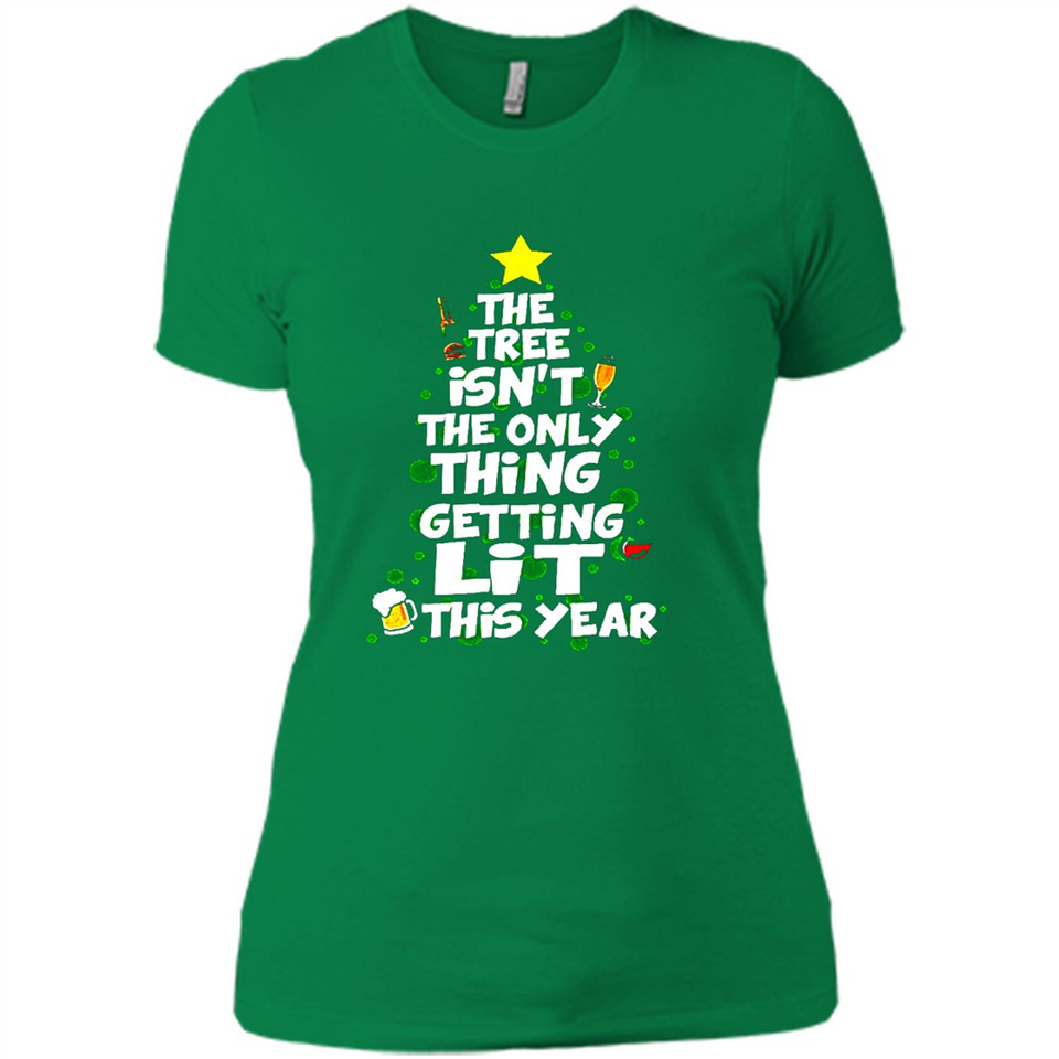 Funny Christmas Tree Drinking Sweatshirt Adult Boozy Festive - Ladies' Boyfriend T-Shirt