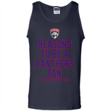 Reasons to be a Florida Panthers Fan Complete List on Back - Tank Top