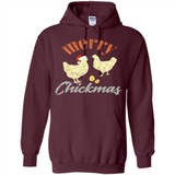Christmas Chicken Vintage Shirt Funny Santa Hen Farmer Lover - Hoodie