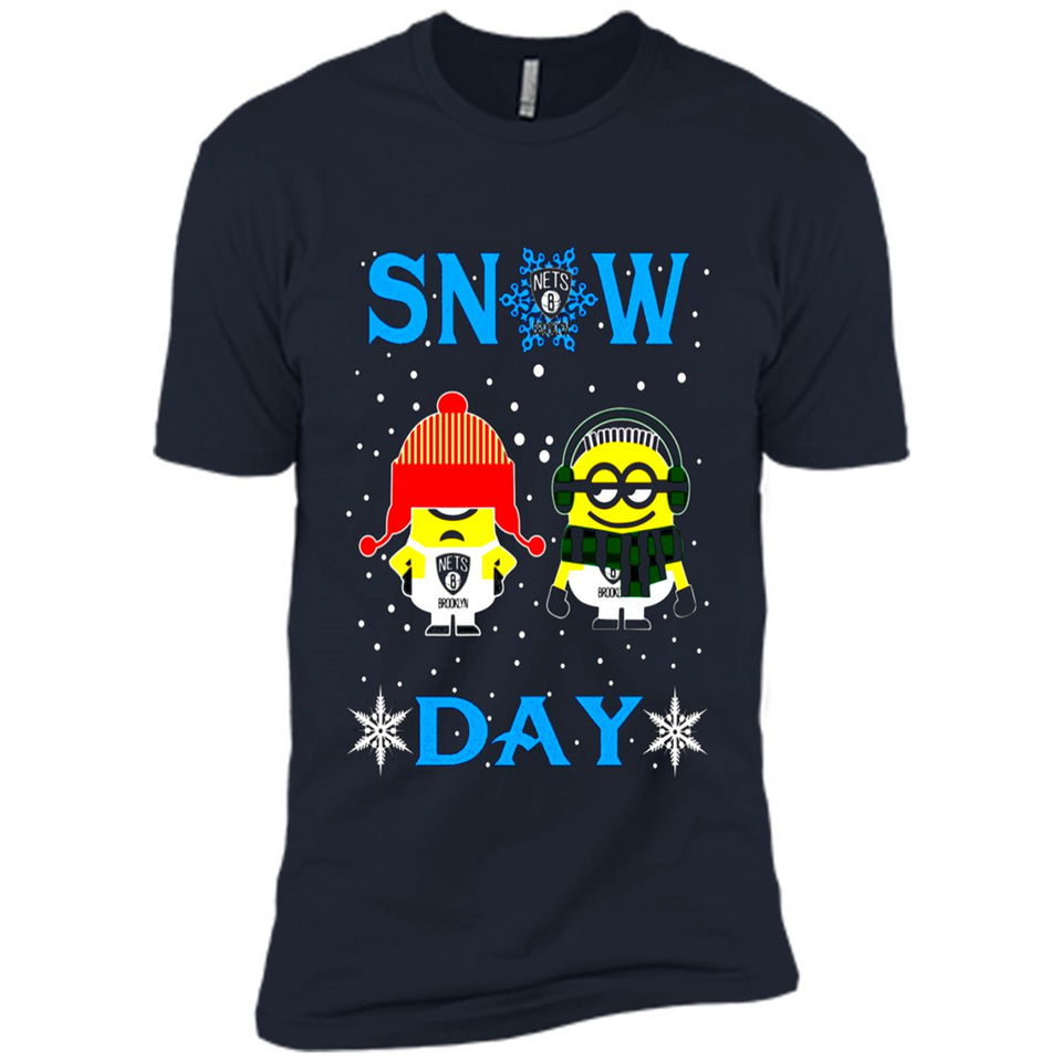 Snow Day Shirt For Brooklyn Nets Vs Minion Fans pingpong