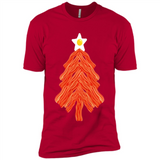 Bacon & Eggs Over Easy Fried Food Breakfast Xmas Tree Foodie - Premium Short Sleeve T-Shirt