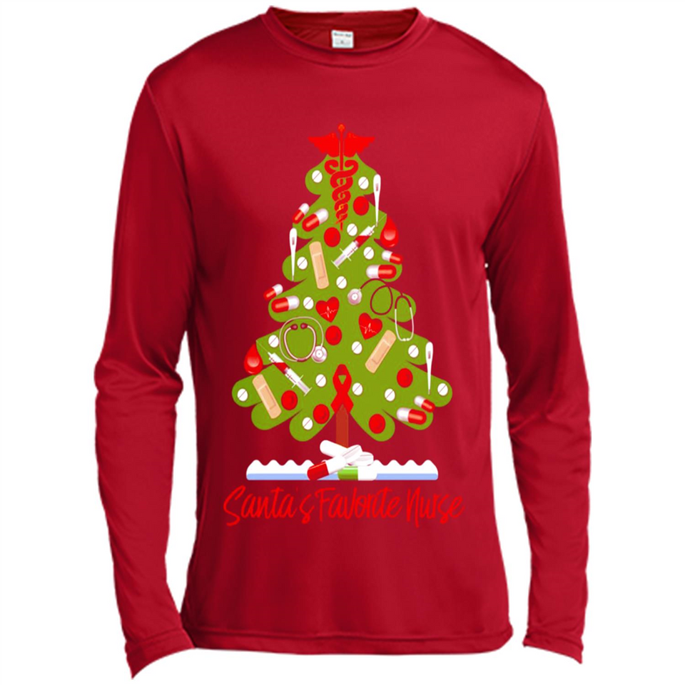 Santa's Favorite Nurse Christmas Tee