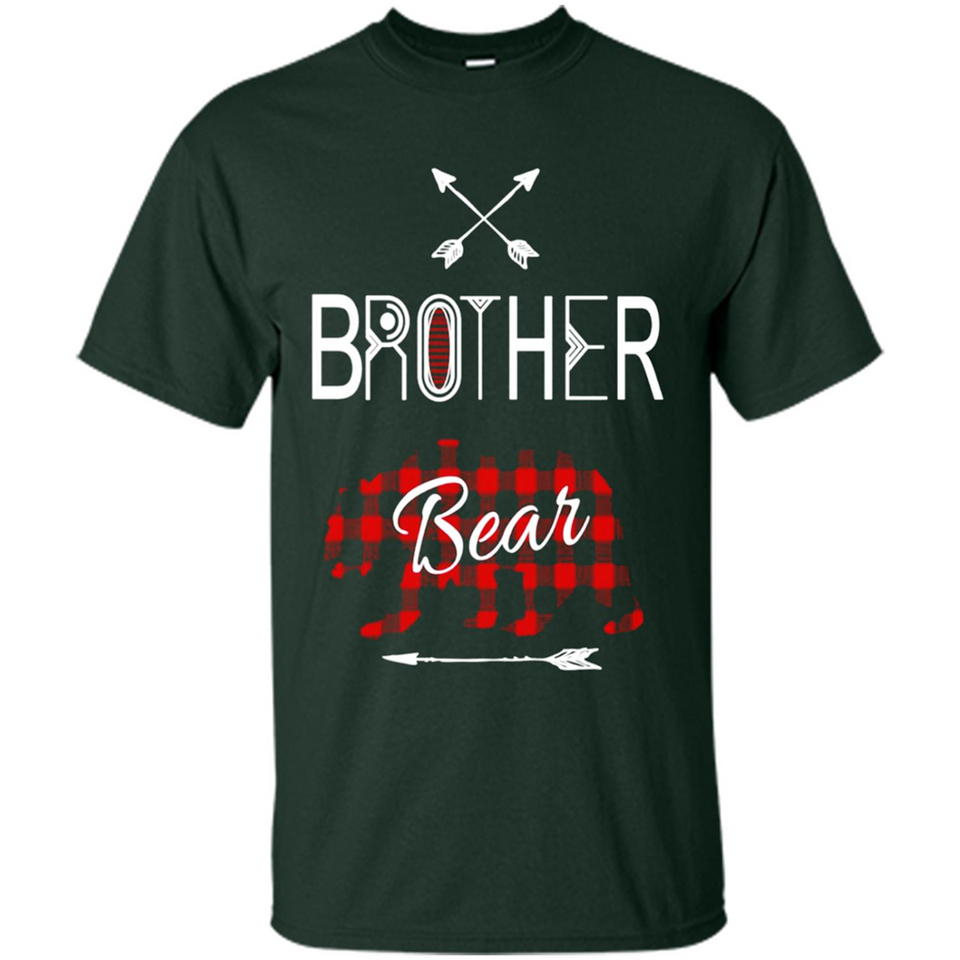 Brother Shirt Buffalo Plaid Family Camping Bear Tee - Shirt