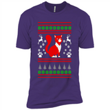 Christmas Ugly Sweater CUTE CATS UGLY CHRISTMAS SWEATERS - Premium Short Sleeve T-Shirt