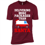 Delivering More Packages Than Santa Shirt - Postal Gift - Premium Short Sleeve T-Shirt