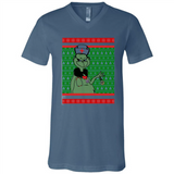 Grinch Nurse Ugly Christmas Sporty T-Shirt PINGPONG - Canvas Unisex V-Neck
