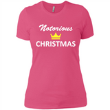 Notorious Christmas - Funny Ls - Ladies' Boyfriend T-Shirt