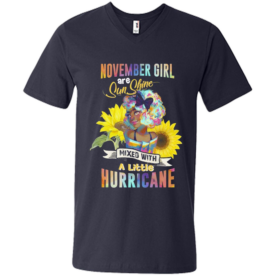 November Girls Sunflower - Men's V-Neck