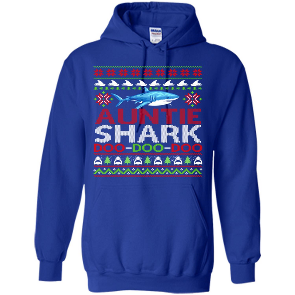 Auntie shark Doo Doo Doo Christmas - Hoodie
