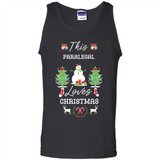 This Paralegal Loves Christmas Tree Shirt with Snowman