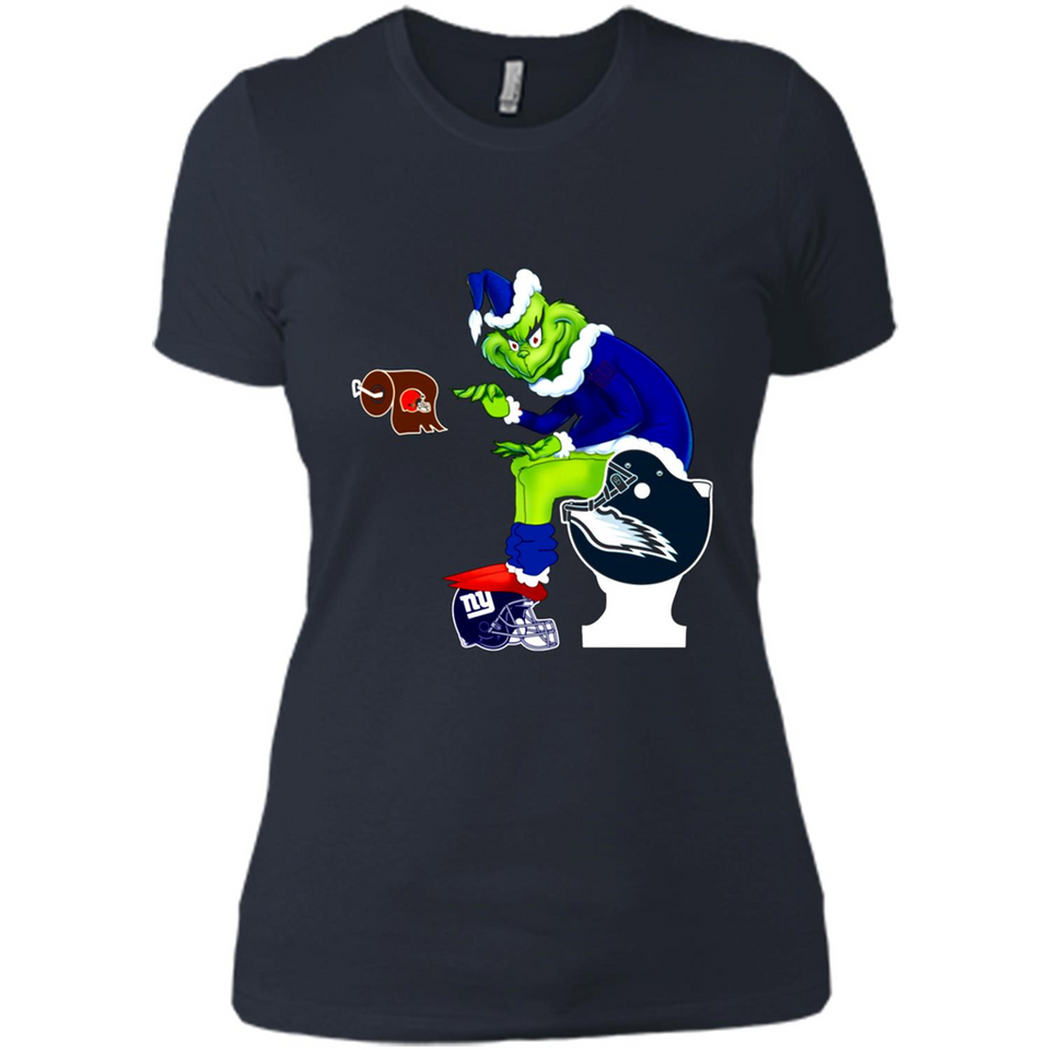 New York Giants Toilet Grinch Santa Claus Football Fan PINGPONG