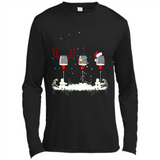 Christmas Red Wine - Merry Xmas T-Shirt - Canvas Long Sleeve T-Shirt