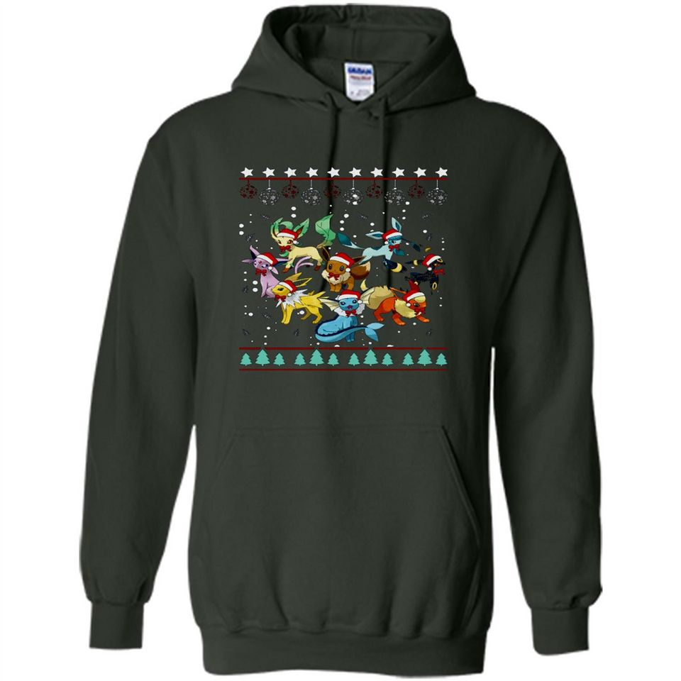 Pokemon Eeveelutions Ugly Christmas Sweater Perfect Christmas PINGPONG