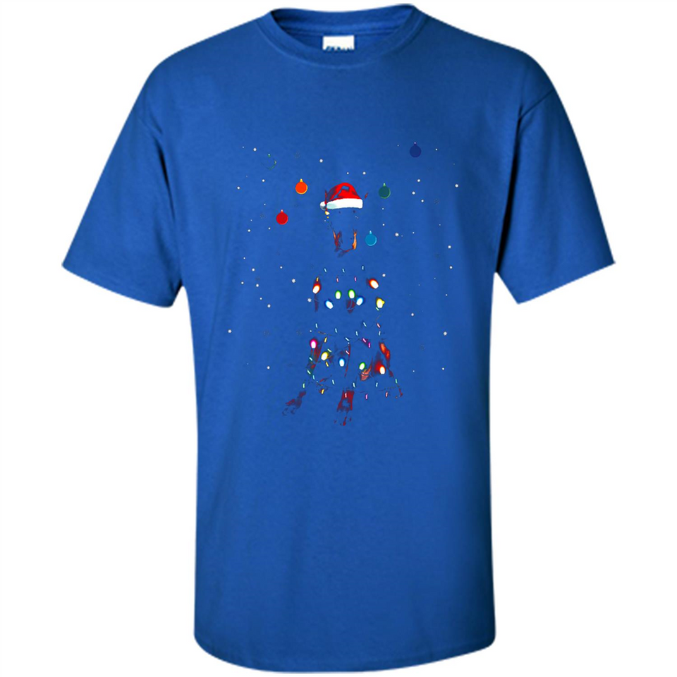 Doberman Santa Lights Christmas Dog Xmas Sweatshirt - Shirt