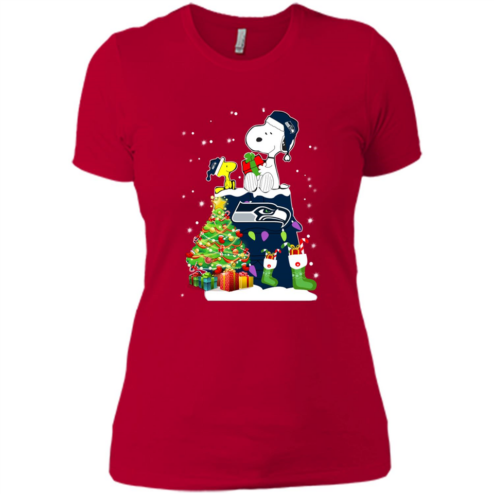 SEATTLE SEAHAWKS SNOOPY & WOODSTOCK CHRISTMAS