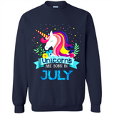 Unicorns are born in July Birthday Rainbow Gift Ladies Custom