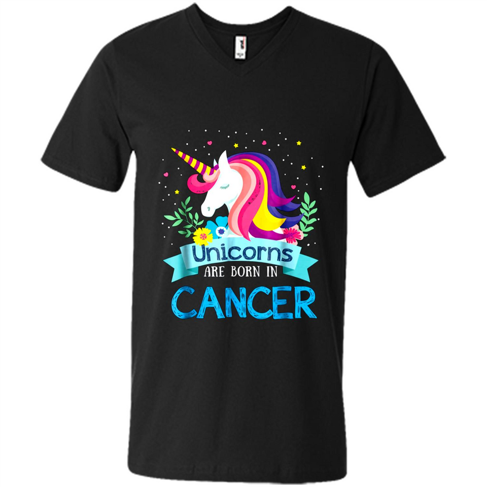 Unicorns are born in Cancer Birthday Rainbow Gift Custom Ultra Cotton