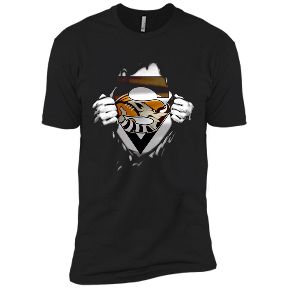 Cleveland Browns And Superman Fans - Premium Short Sleeve T-Shirt
