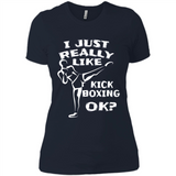 Kick Boxing Shirt Kick Boxer Boxing Workout - Ladies' Boyfriend T-Shirt