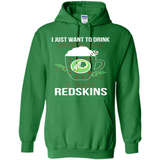 I Just Want To Drink Hot Chocolate & Watch Washington Redskins Ugly Christmas Sweater PINGPONG