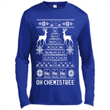 Oh Chemistry Tree Ugly Christmas Sweater - Canvas Long Sleeve T-Shirt