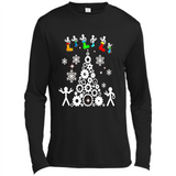 Funny Mechanics Ugly Christmas 2018 - Canvas Long Sleeve T-Shirt
