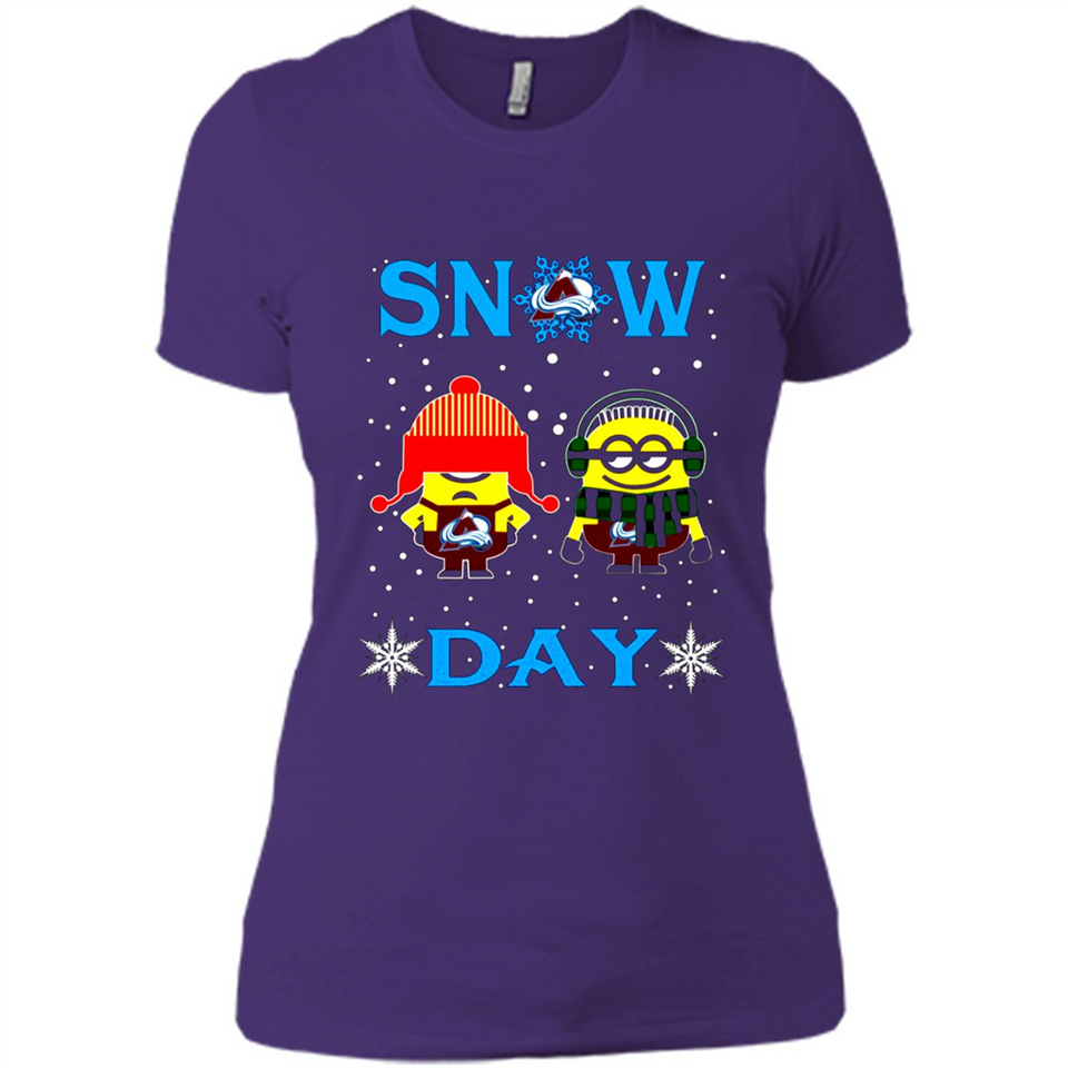 Snow Day Shirt For Colorado Avalanche Vs Minion Fans pingpong