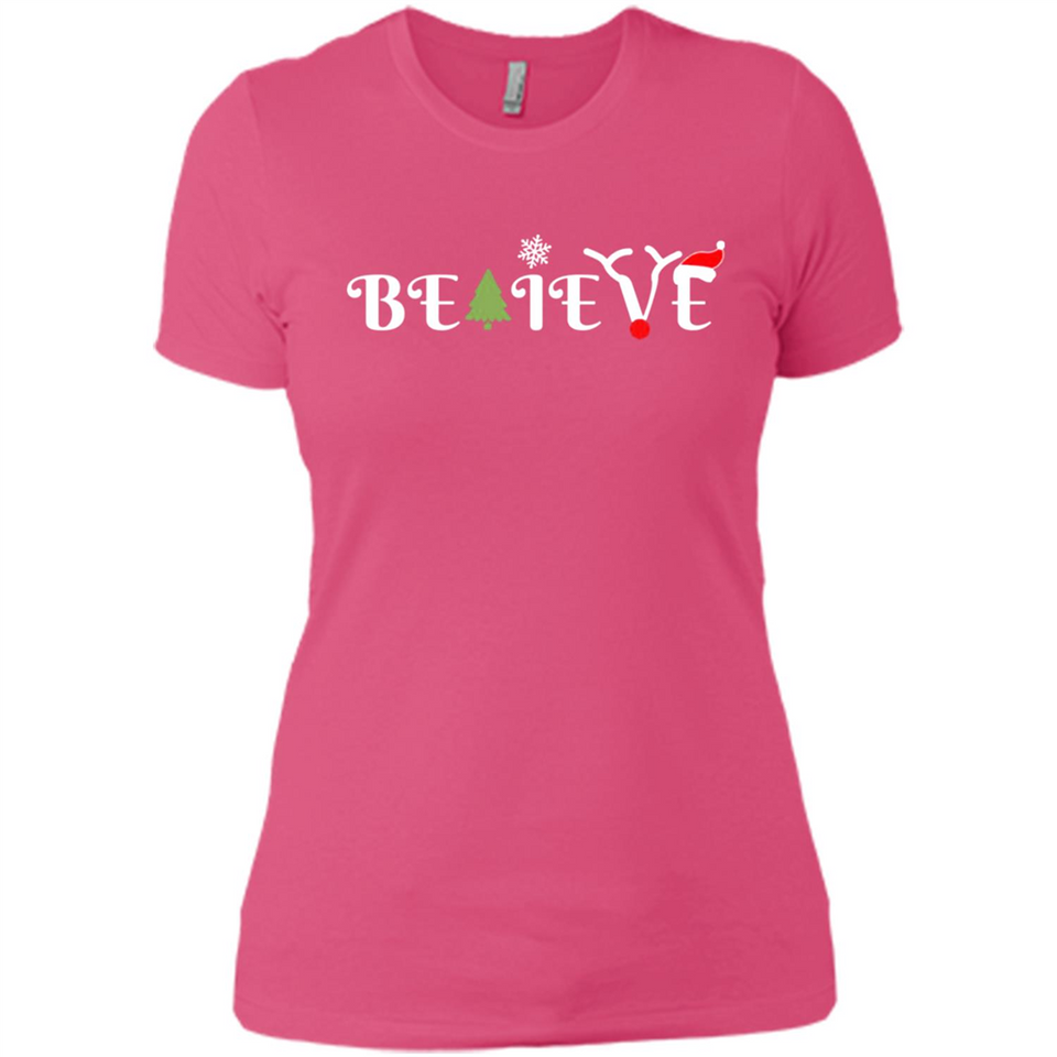 Believe in Christmas - Ladies' Boyfriend T-Shirt