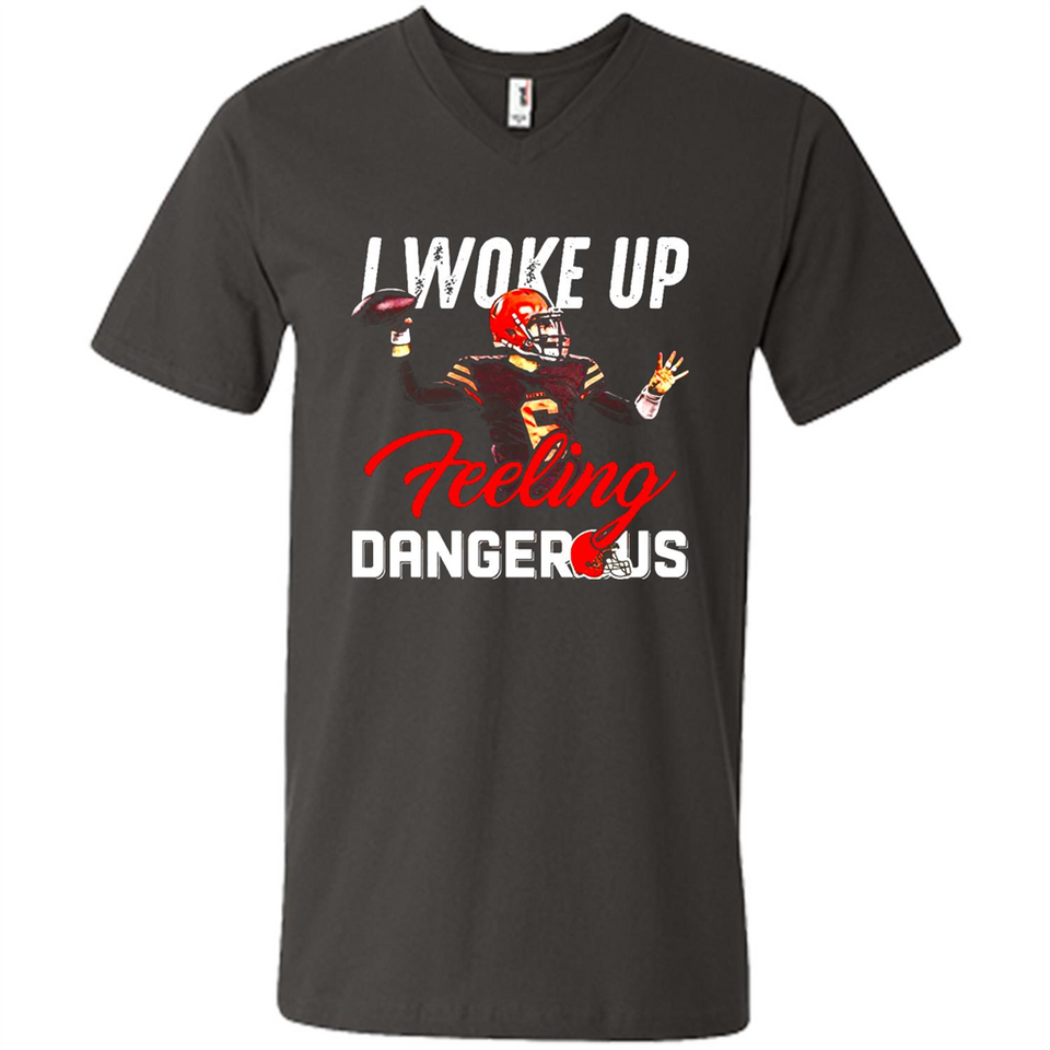 I woke up feeling dangerous - Men's V-Neck