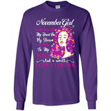 November Butterfly Girl - Long Sleeve T-Shirt