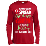 Spread Christmas Cheer Lunch Family Xmas Gift Ls - Canvas Long Sleeve T-Shirt