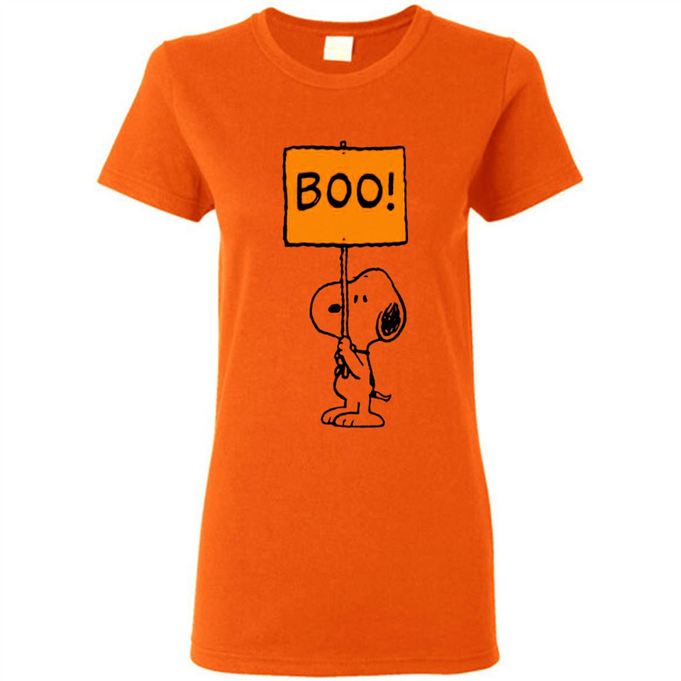 Halloween Snoopy Boo - Ladies Short-Sleeve