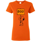 Halloween Snoopy Boo - Ladies Short-Sleeve