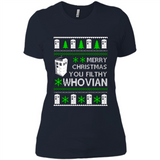 Merry Christmas You Filthy Whovian ugly sweater PINGPONG