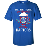 I Just Want To Drink Hot Chocolate & Watch Toronto Raptors Ugly Christmas Sweater PINGPONG