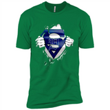 Detroit Tigers And Superman Fans - Premium Short Sleeve T-Shirt