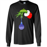 Grinch Holding American Flag ornament Christmas