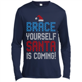 Brace Yourself Santa is coming Christmas - Canvas Long Sleeve T-Shirt